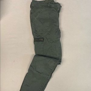 Madewell Ankle Zip Cargo Pants, Olive (very good)